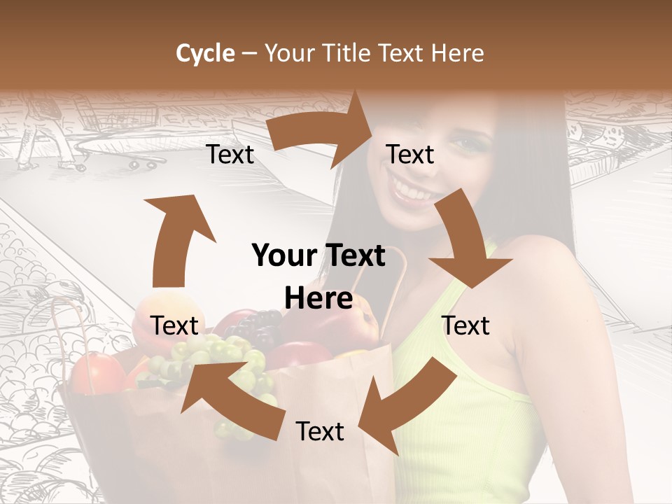 Portrait Fruit Person PowerPoint Template