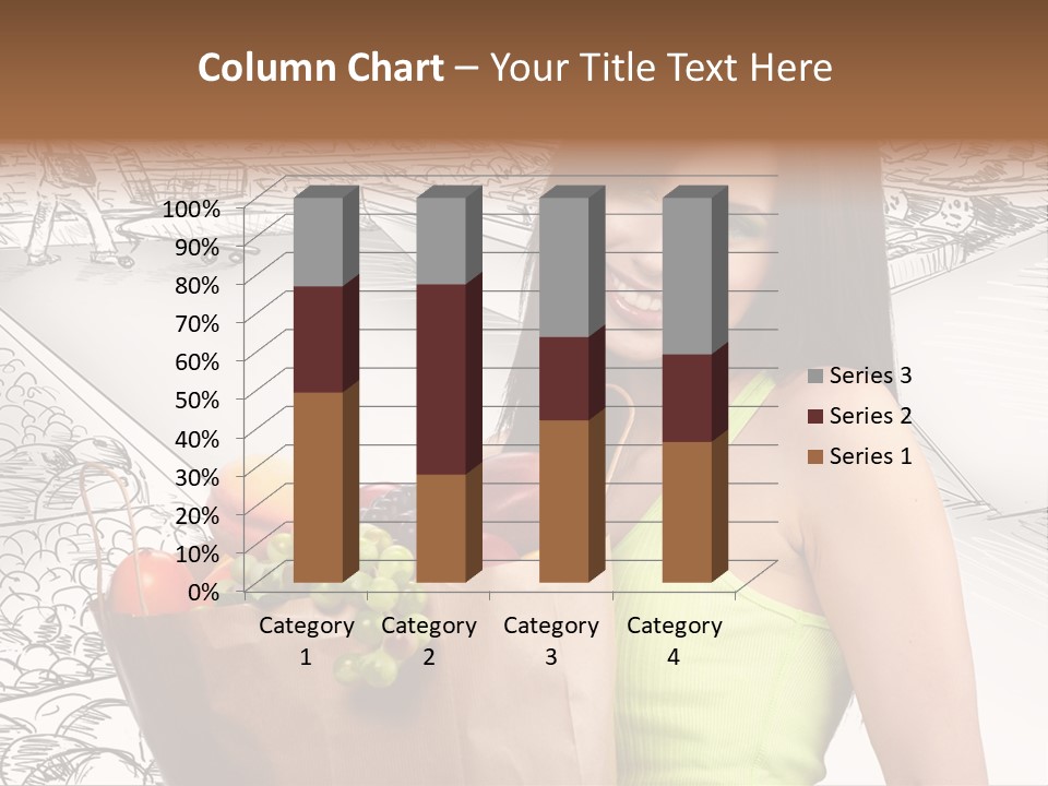 Portrait Fruit Person PowerPoint Template