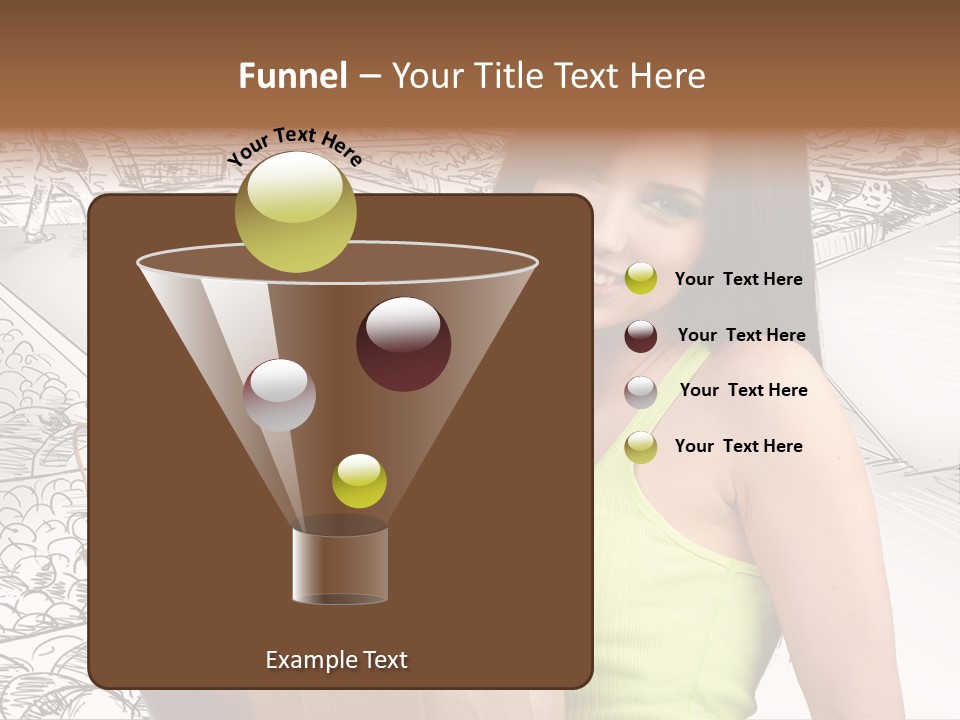 Portrait Fruit Person PowerPoint Template