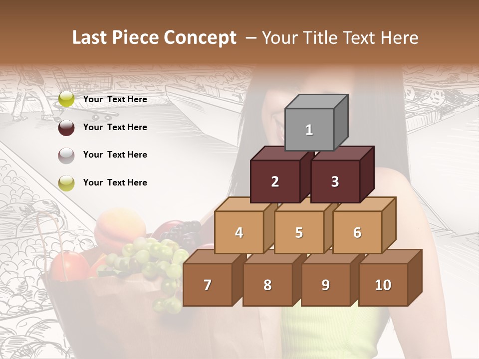 Portrait Fruit Person PowerPoint Template