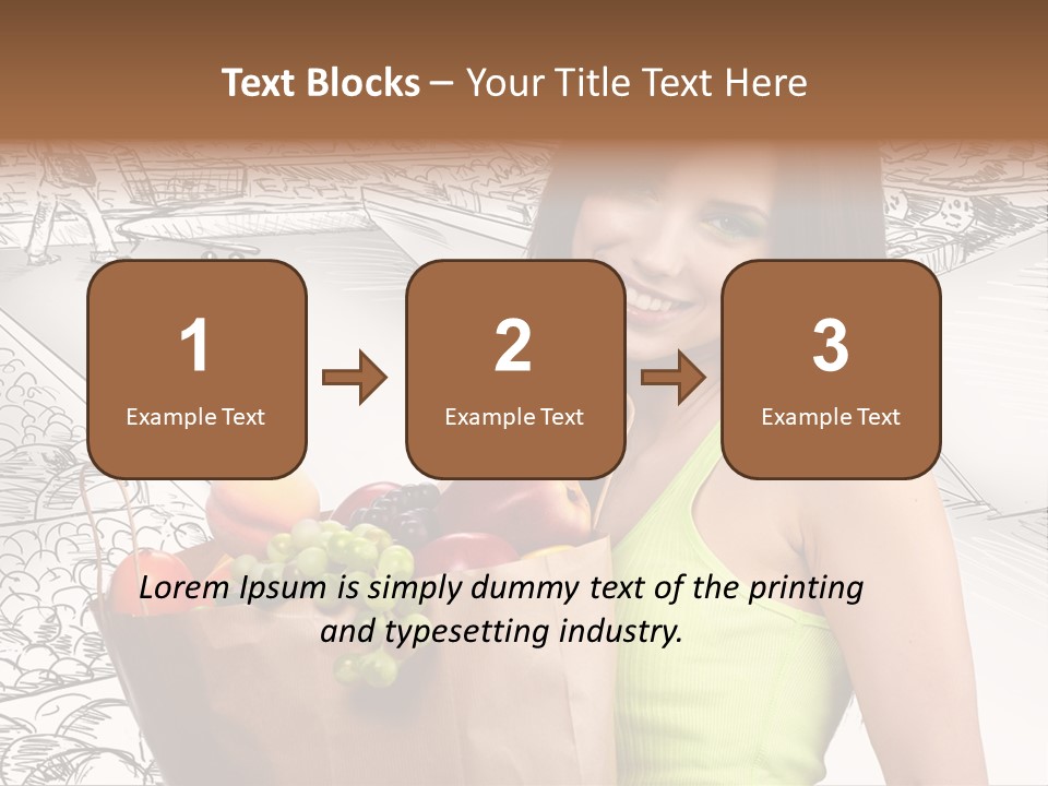Portrait Fruit Person PowerPoint Template