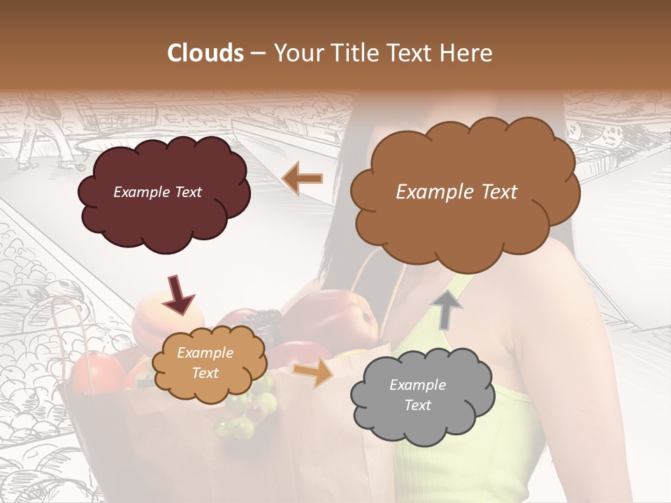 Portrait Fruit Person PowerPoint Template