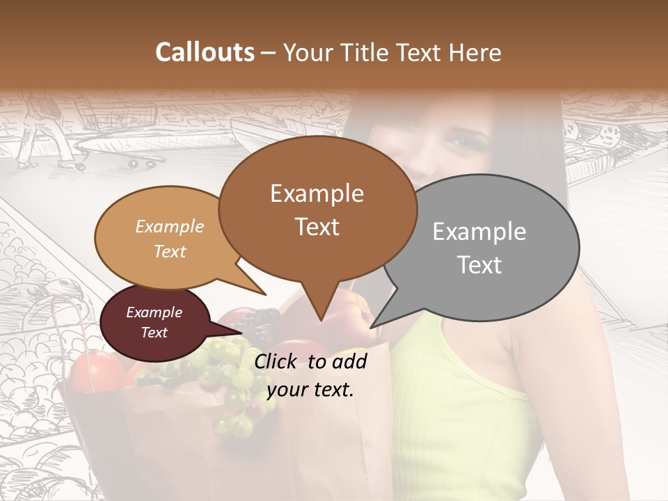 Portrait Fruit Person PowerPoint Template