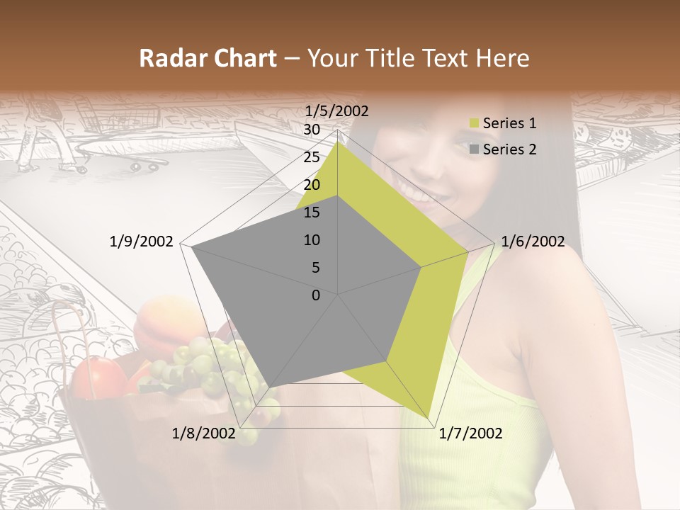 Portrait Fruit Person PowerPoint Template