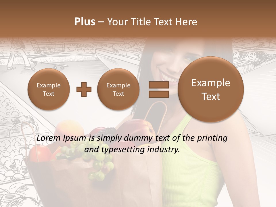 Portrait Fruit Person PowerPoint Template