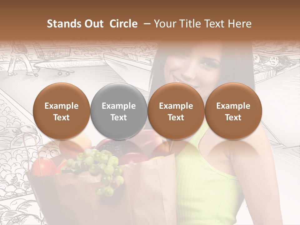 Portrait Fruit Person PowerPoint Template