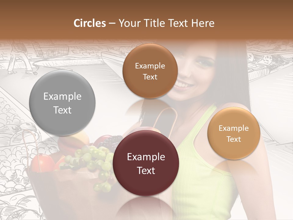 Portrait Fruit Person PowerPoint Template