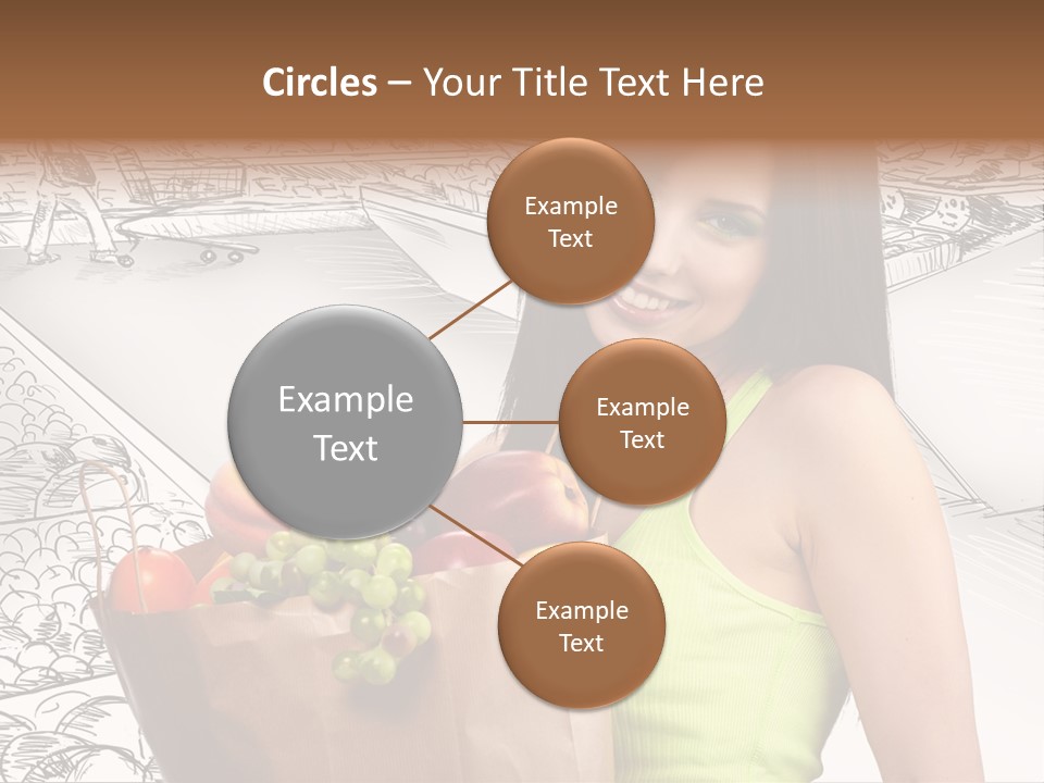 Portrait Fruit Person PowerPoint Template