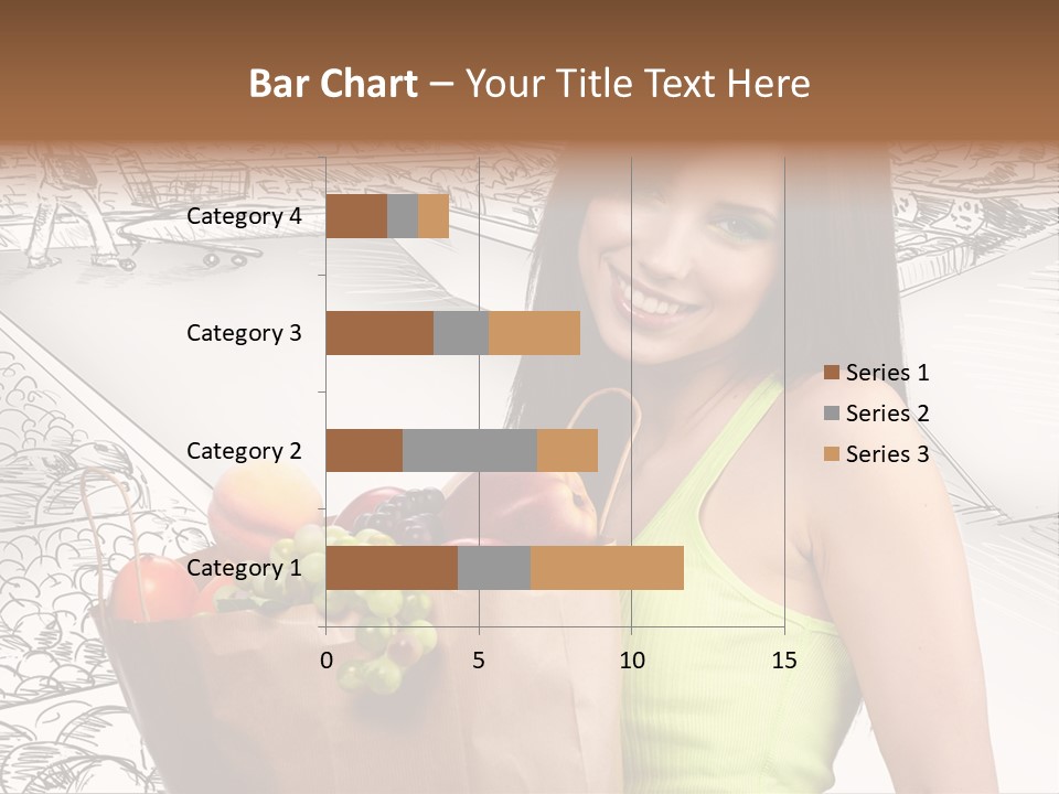 Portrait Fruit Person PowerPoint Template