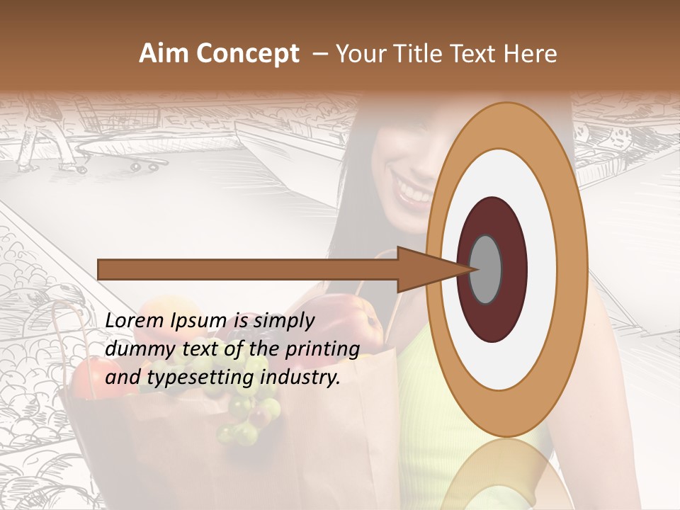 Portrait Fruit Person PowerPoint Template