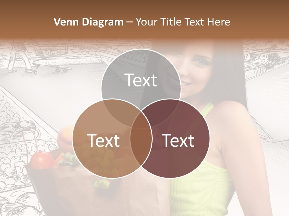 Portrait Fruit Person PowerPoint Template