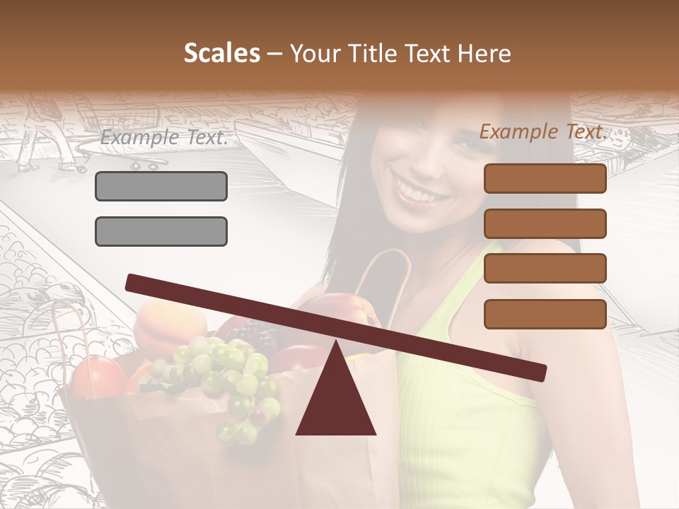 Portrait Fruit Person PowerPoint Template