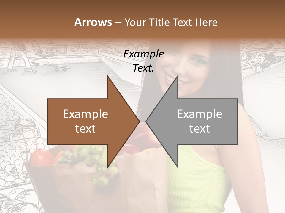 Portrait Fruit Person PowerPoint Template