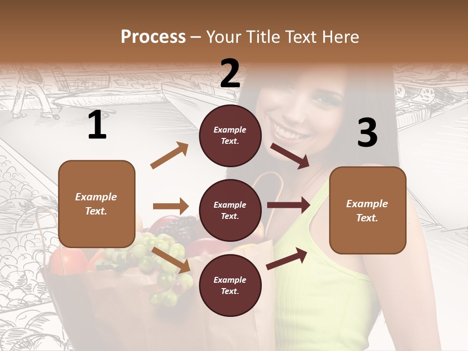 Portrait Fruit Person PowerPoint Template