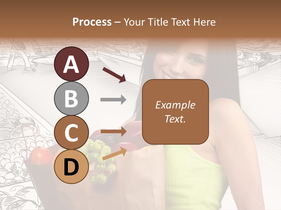 Portrait Fruit Person PowerPoint Template