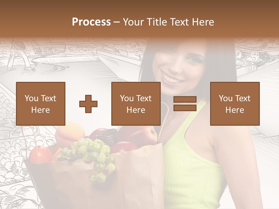 Portrait Fruit Person PowerPoint Template