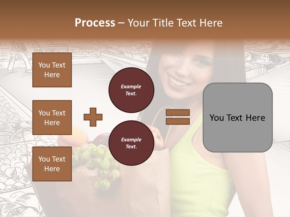 Portrait Fruit Person PowerPoint Template