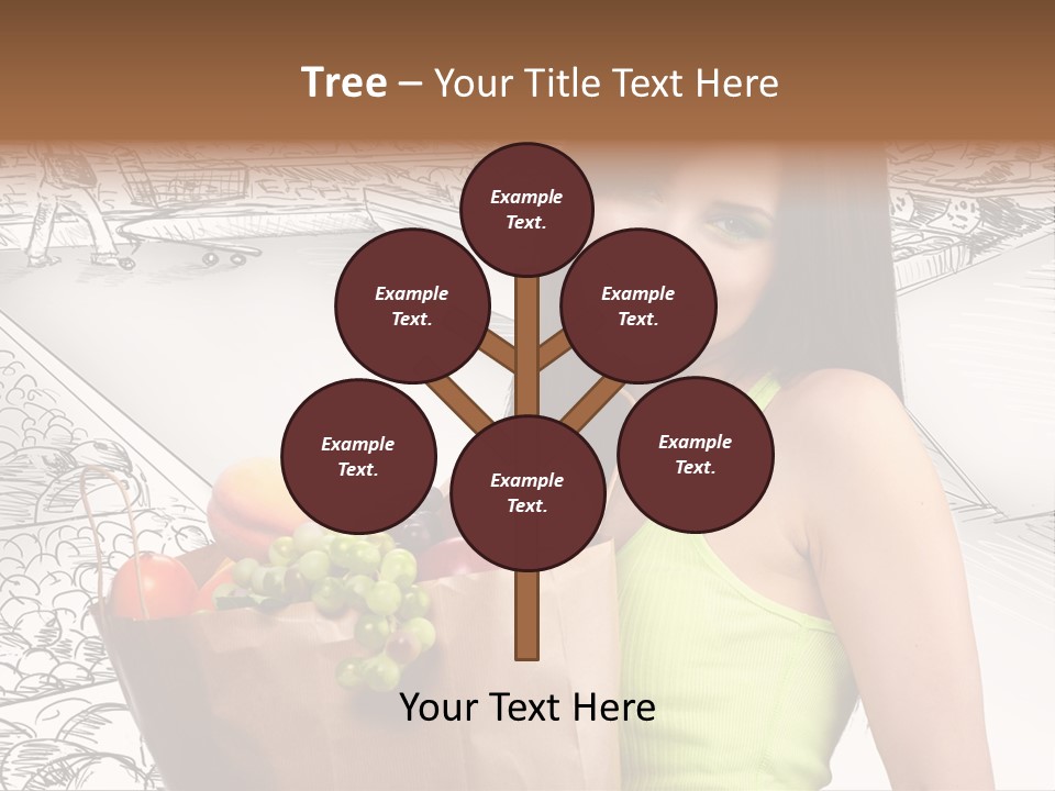 Portrait Fruit Person PowerPoint Template