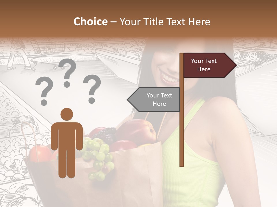 Portrait Fruit Person PowerPoint Template