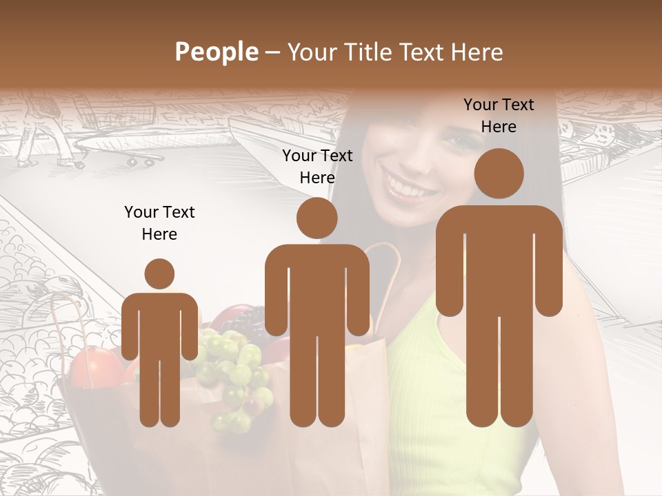 Portrait Fruit Person PowerPoint Template