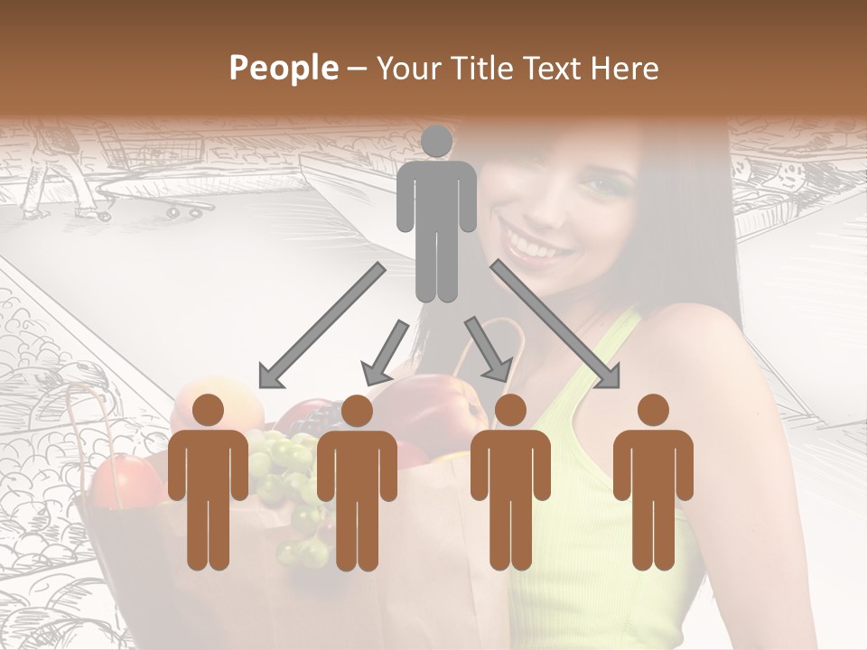 Portrait Fruit Person PowerPoint Template