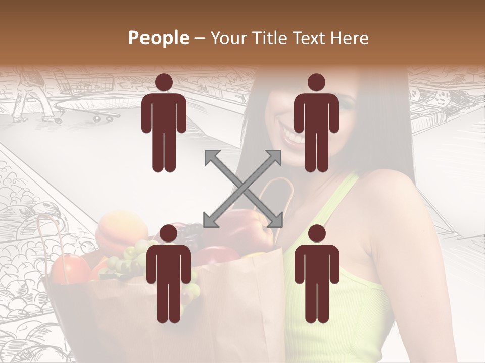 Portrait Fruit Person PowerPoint Template