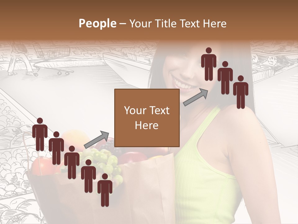 Portrait Fruit Person PowerPoint Template