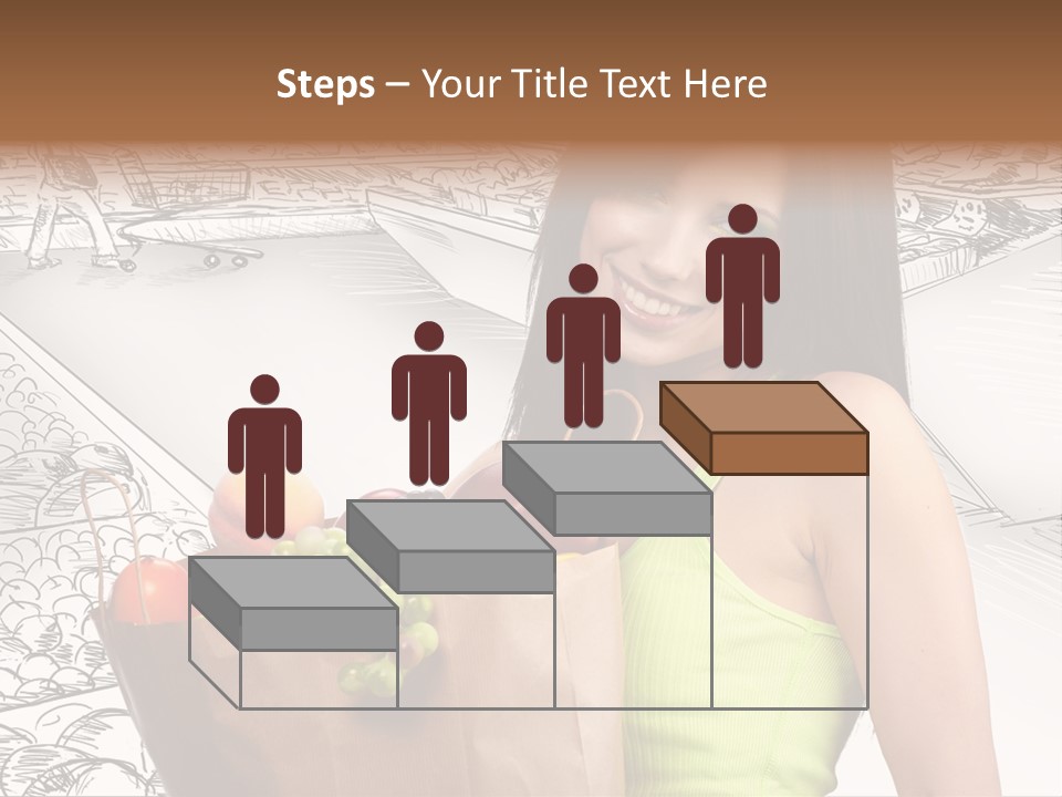 Portrait Fruit Person PowerPoint Template