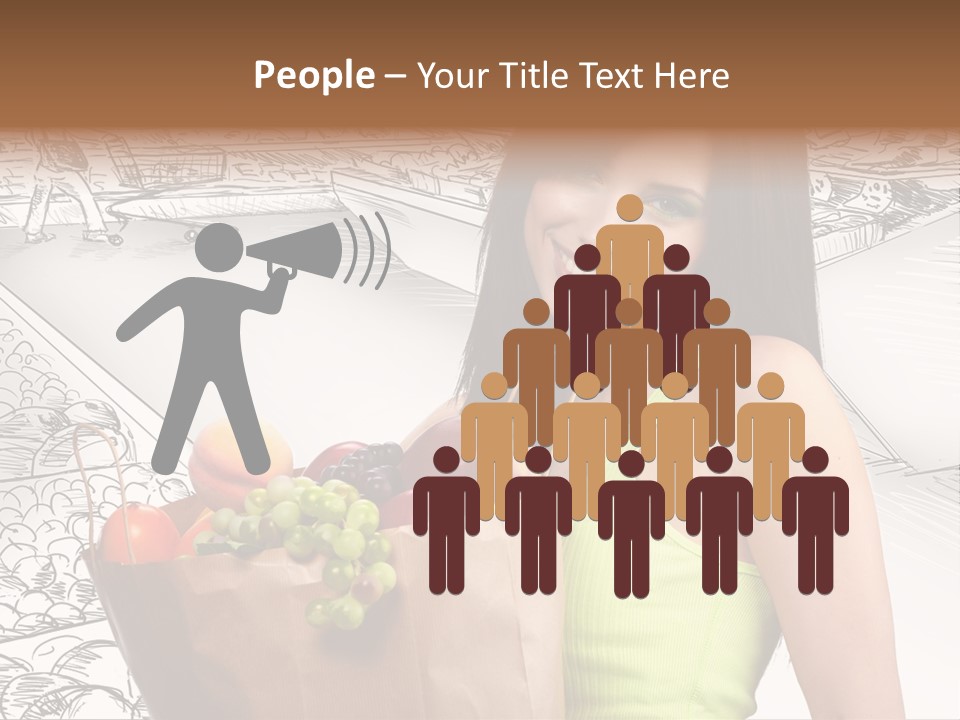 Portrait Fruit Person PowerPoint Template