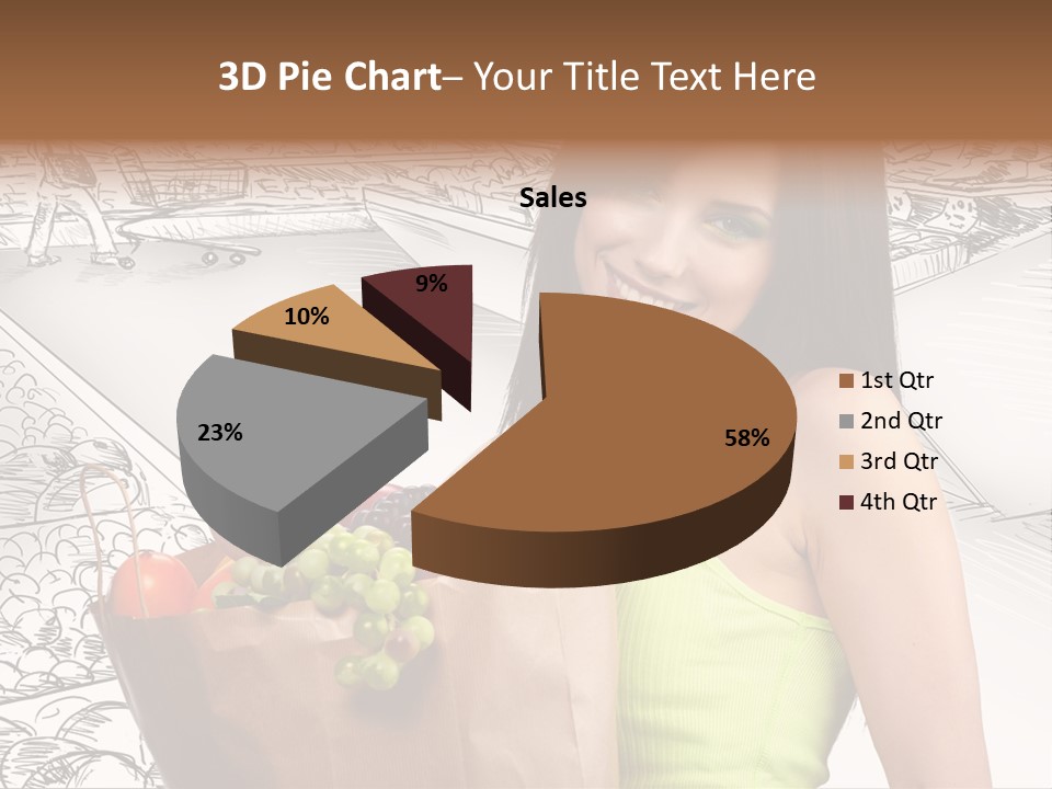 Portrait Fruit Person PowerPoint Template
