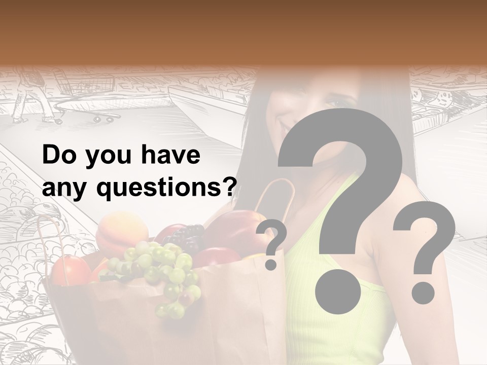 Portrait Fruit Person PowerPoint Template