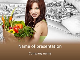 Customer Edible Grapes PowerPoint Template