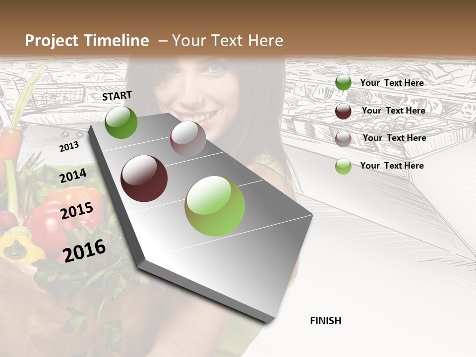 Customer Edible Grapes PowerPoint Template