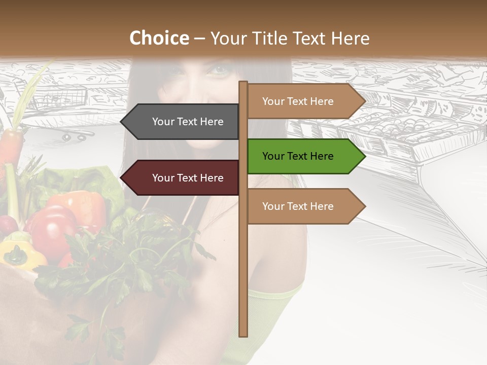 Customer Edible Grapes PowerPoint Template