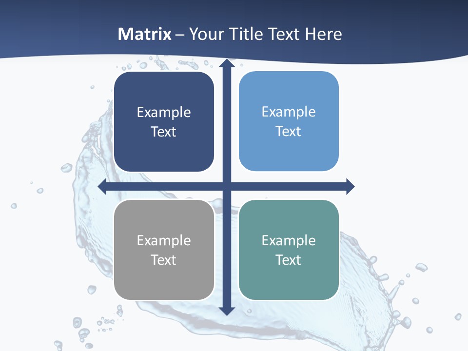 Flow Image Blue PowerPoint Template