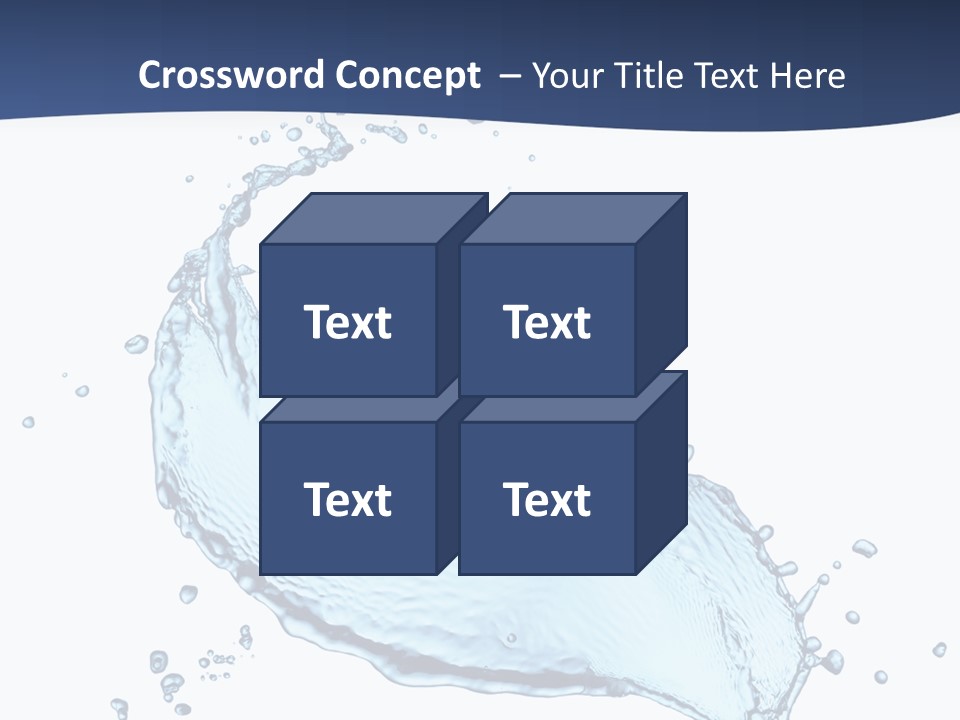 Flow Image Blue PowerPoint Template