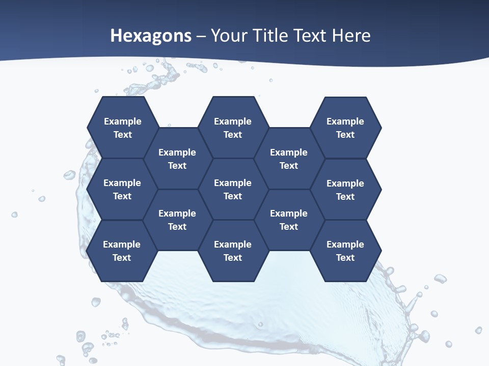 Flow Image Blue PowerPoint Template