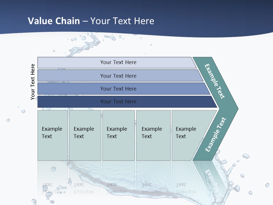 Flow Image Blue PowerPoint Template