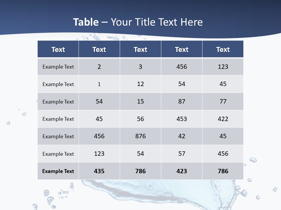 Flow Image Blue PowerPoint Template