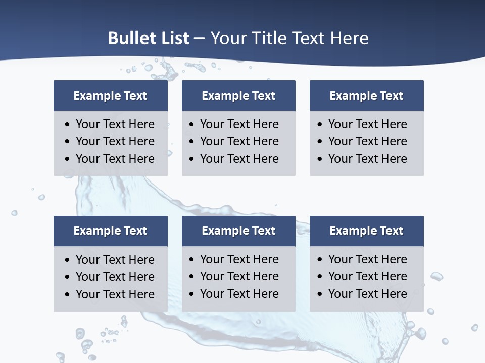 Flow Image Blue PowerPoint Template
