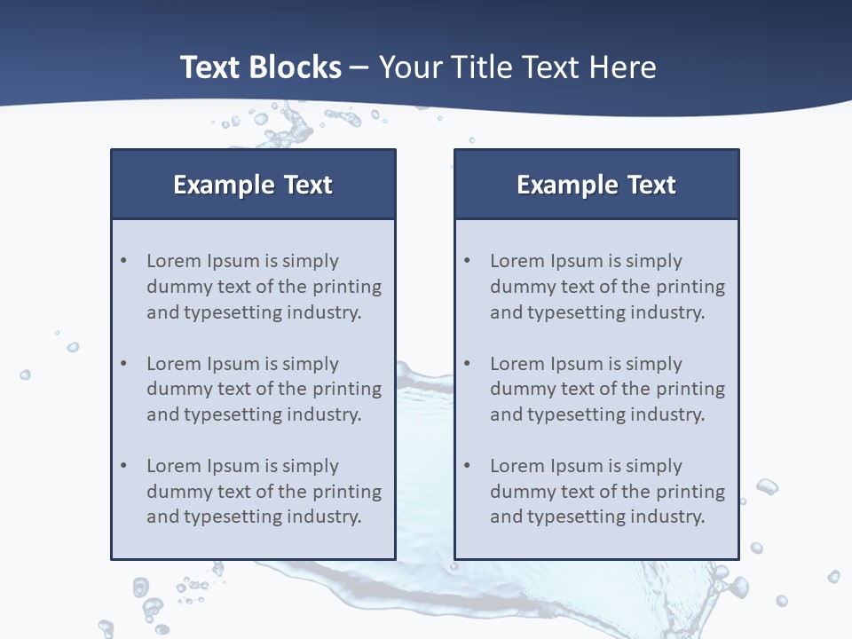 Flow Image Blue PowerPoint Template