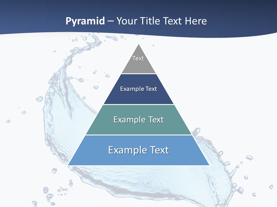 Flow Image Blue PowerPoint Template