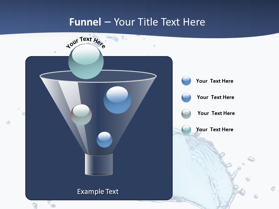 Flow Image Blue PowerPoint Template