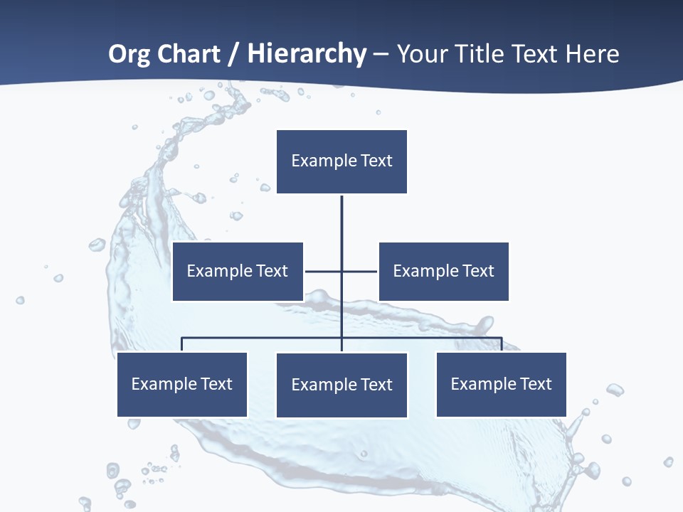 Flow Image Blue PowerPoint Template