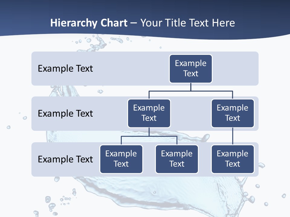 Flow Image Blue PowerPoint Template