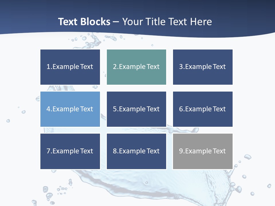 Flow Image Blue PowerPoint Template