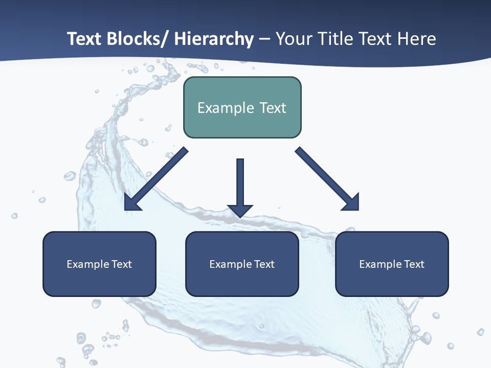 Flow Image Blue PowerPoint Template