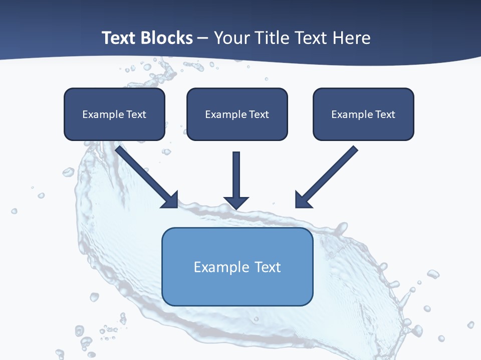 Flow Image Blue PowerPoint Template