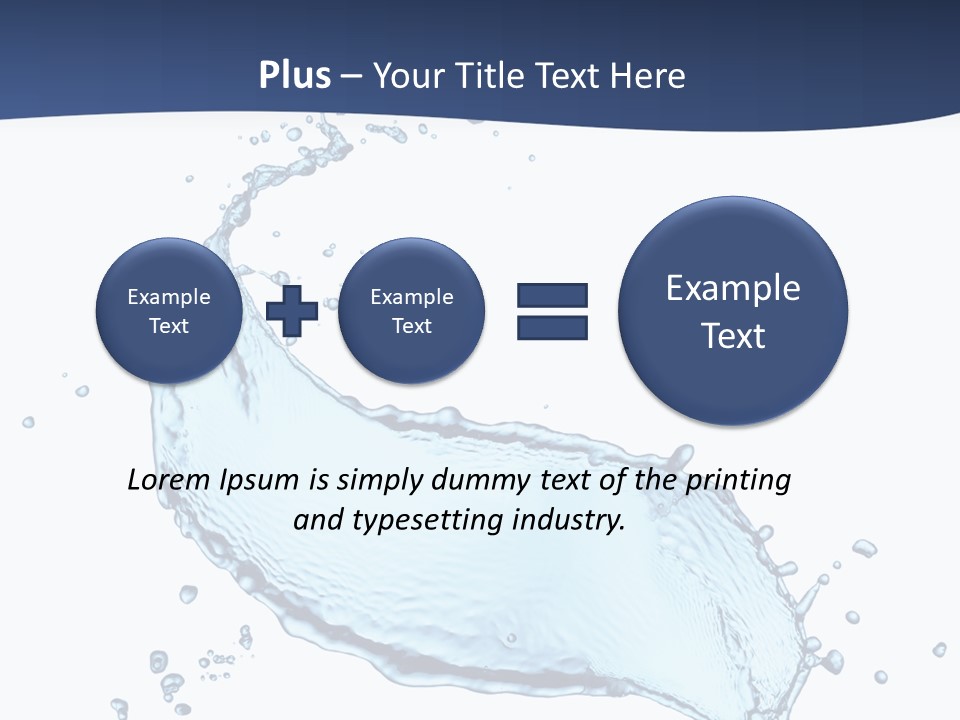 Flow Image Blue PowerPoint Template