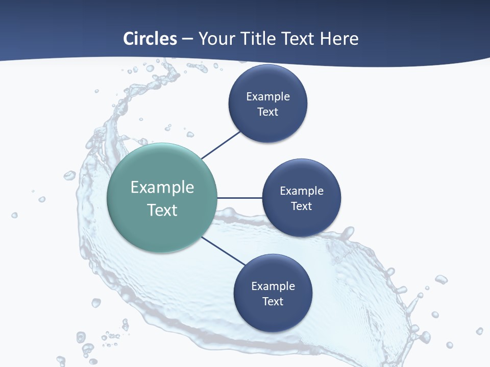 Flow Image Blue PowerPoint Template